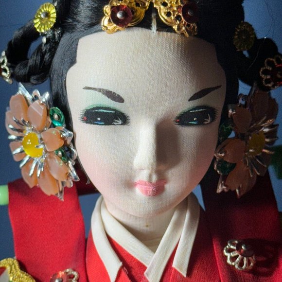 KOREAN SONOKONG HANBOK 18.5" Doll Royal Traditional Embroidery Wedding Bride - Picture 8 of 16